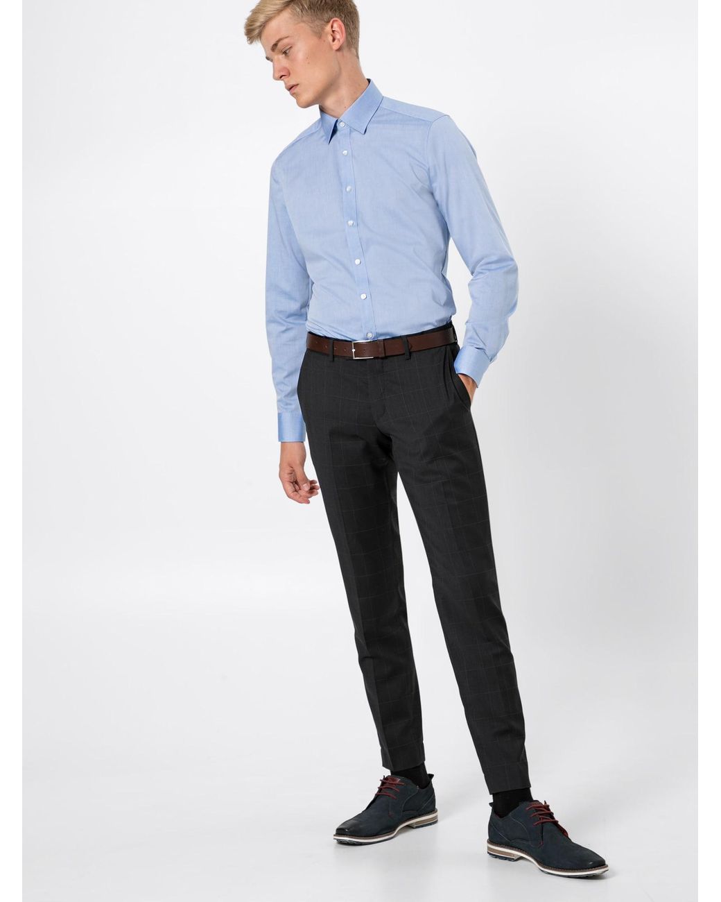 Olymp Hemd Level 5 in Blue für Herren