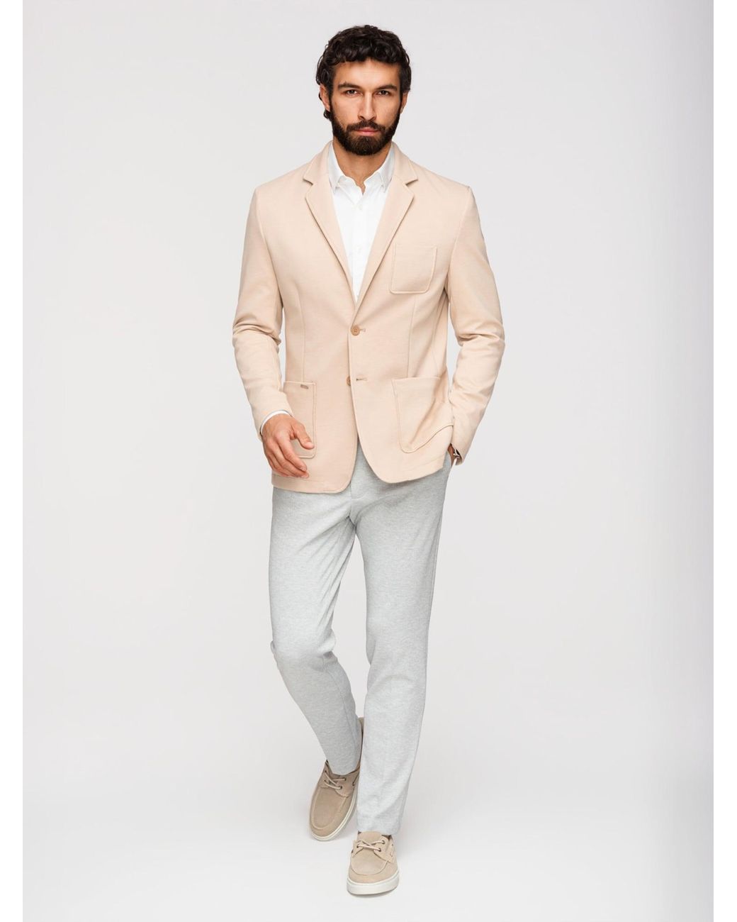 Ombre Sakko in Natural für Herren