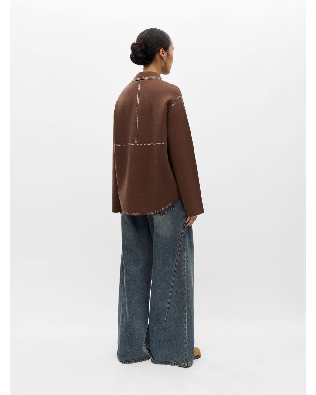 Object Brown Strickjacke Objasima