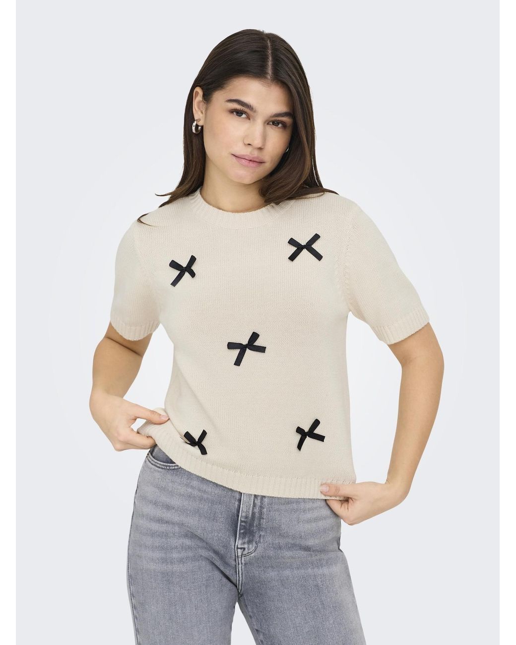 Jdy Natural Pullover Bow