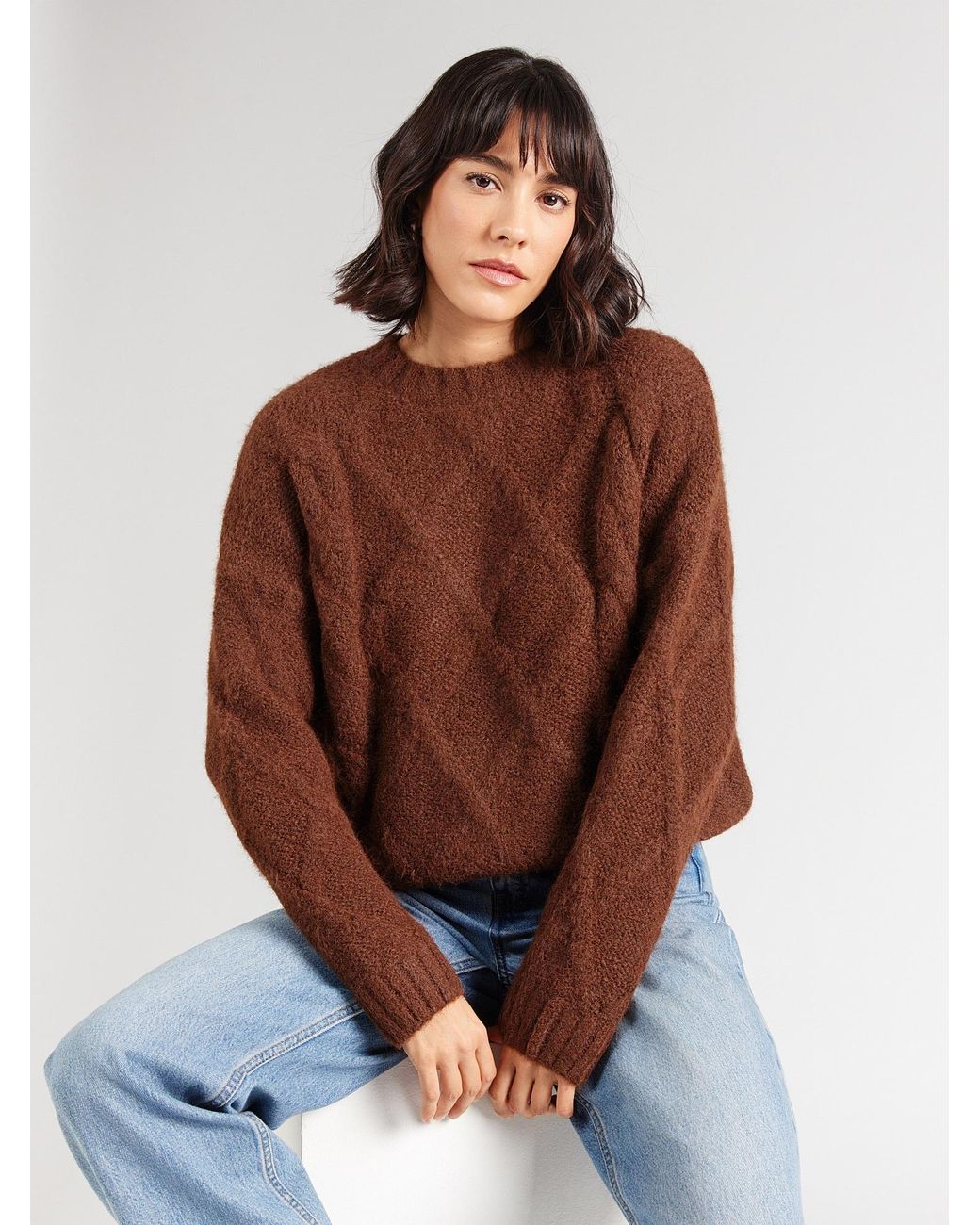 /about You Brown Pullover Mala