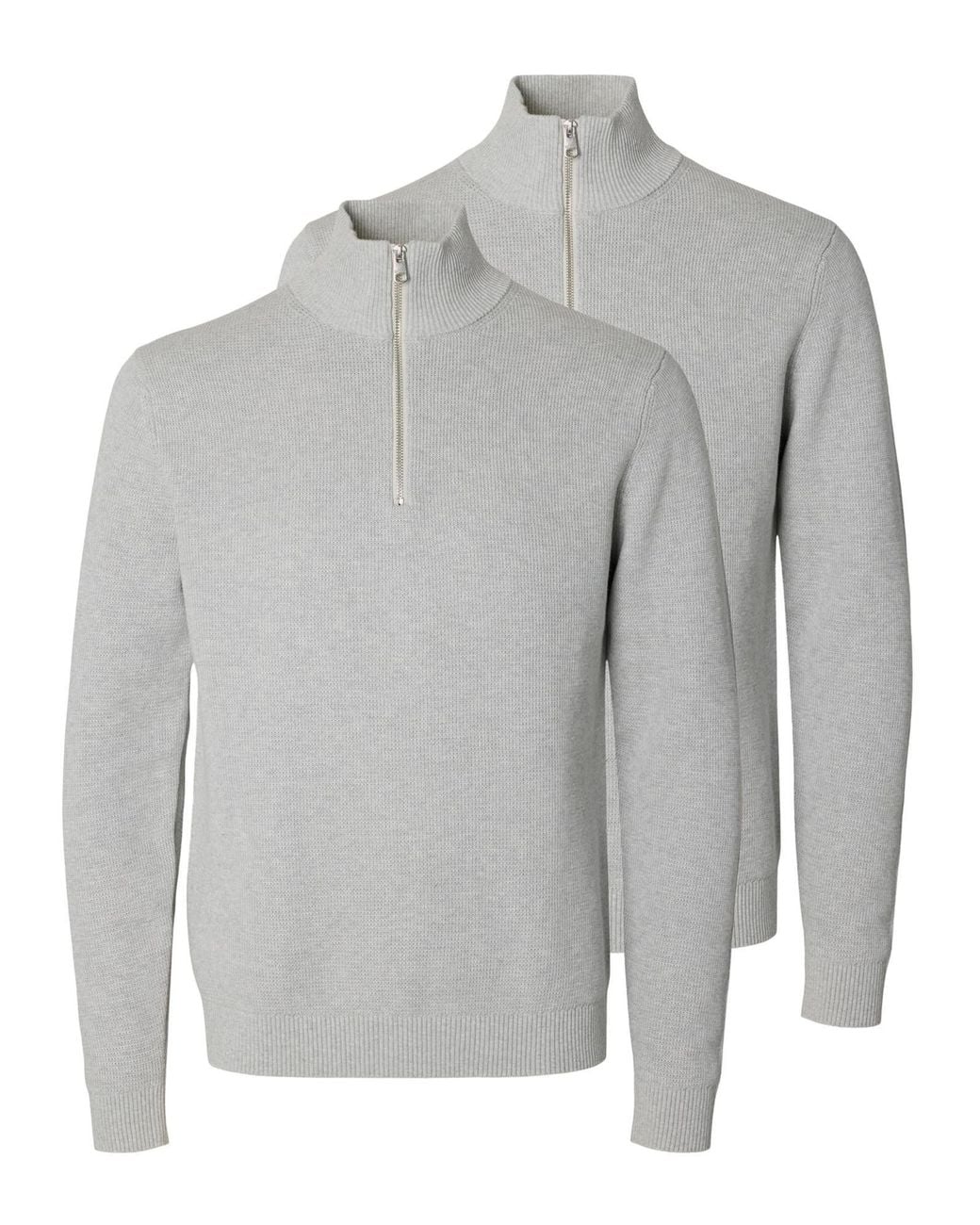 SELECTED Pullover Dane in Gray für Herren