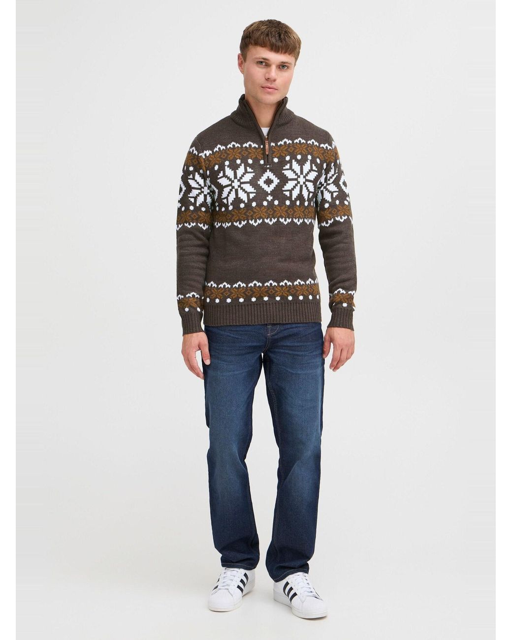 Solid Pullover Norwin in Gray für Herren