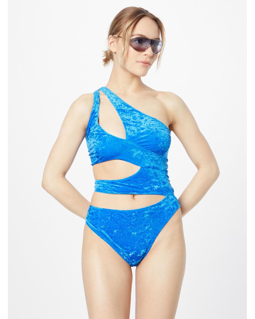 Solid & Striped Blue Badeanzug The Nikki