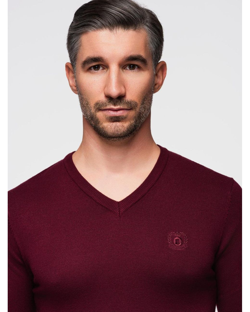 Ombre Pullover in Red für Herren