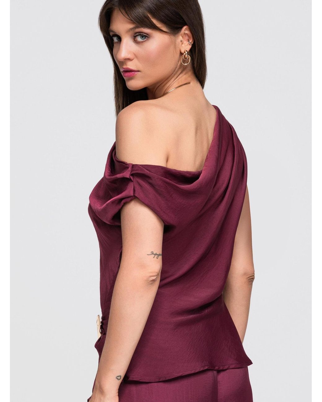 Ombre Purple Bluse