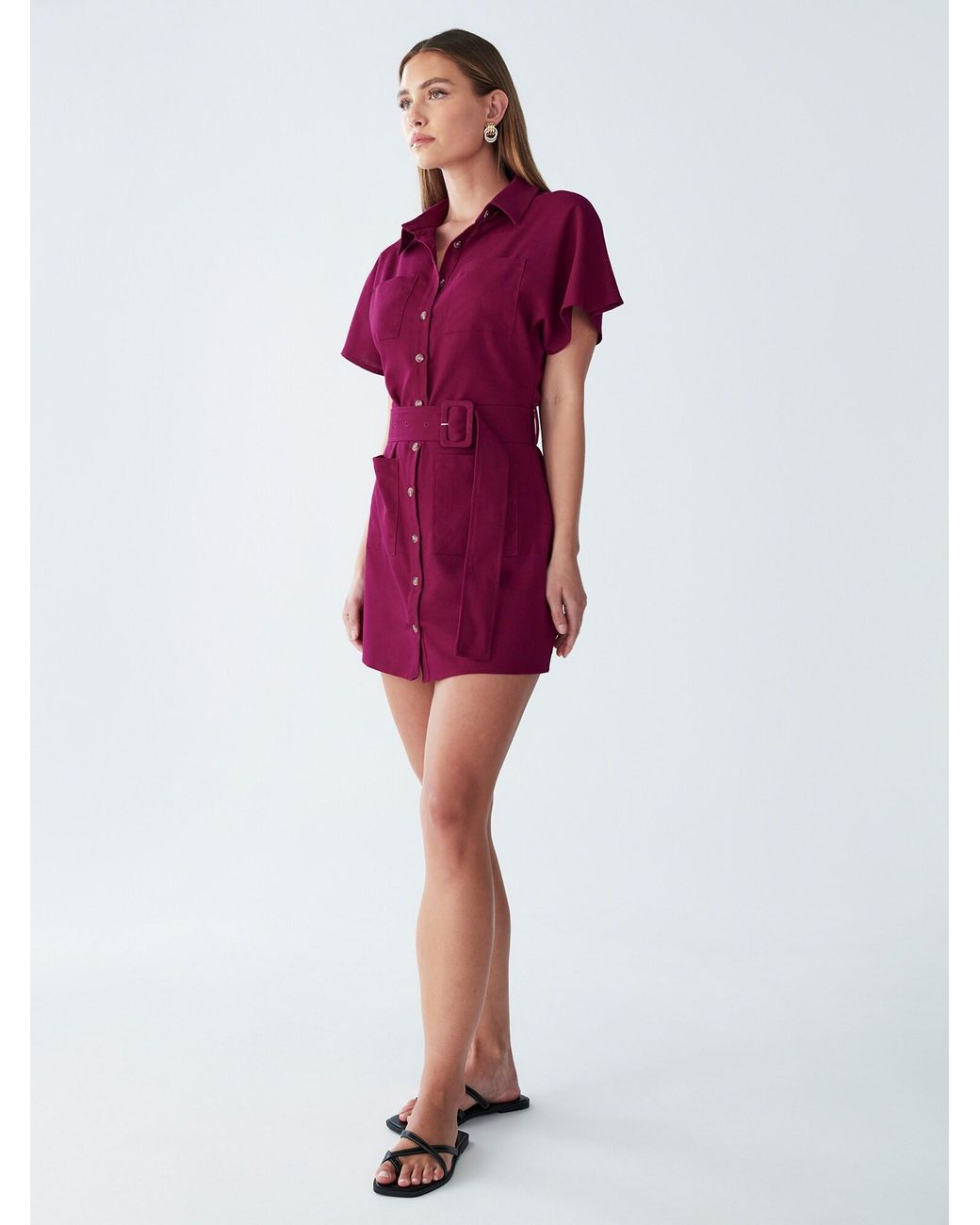 Willa Red Blusenkleid Zel