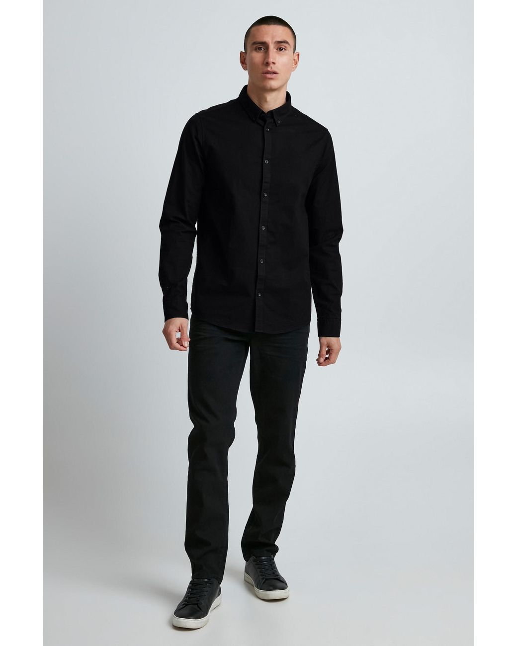 Solid Hemd Val in Black für Herren