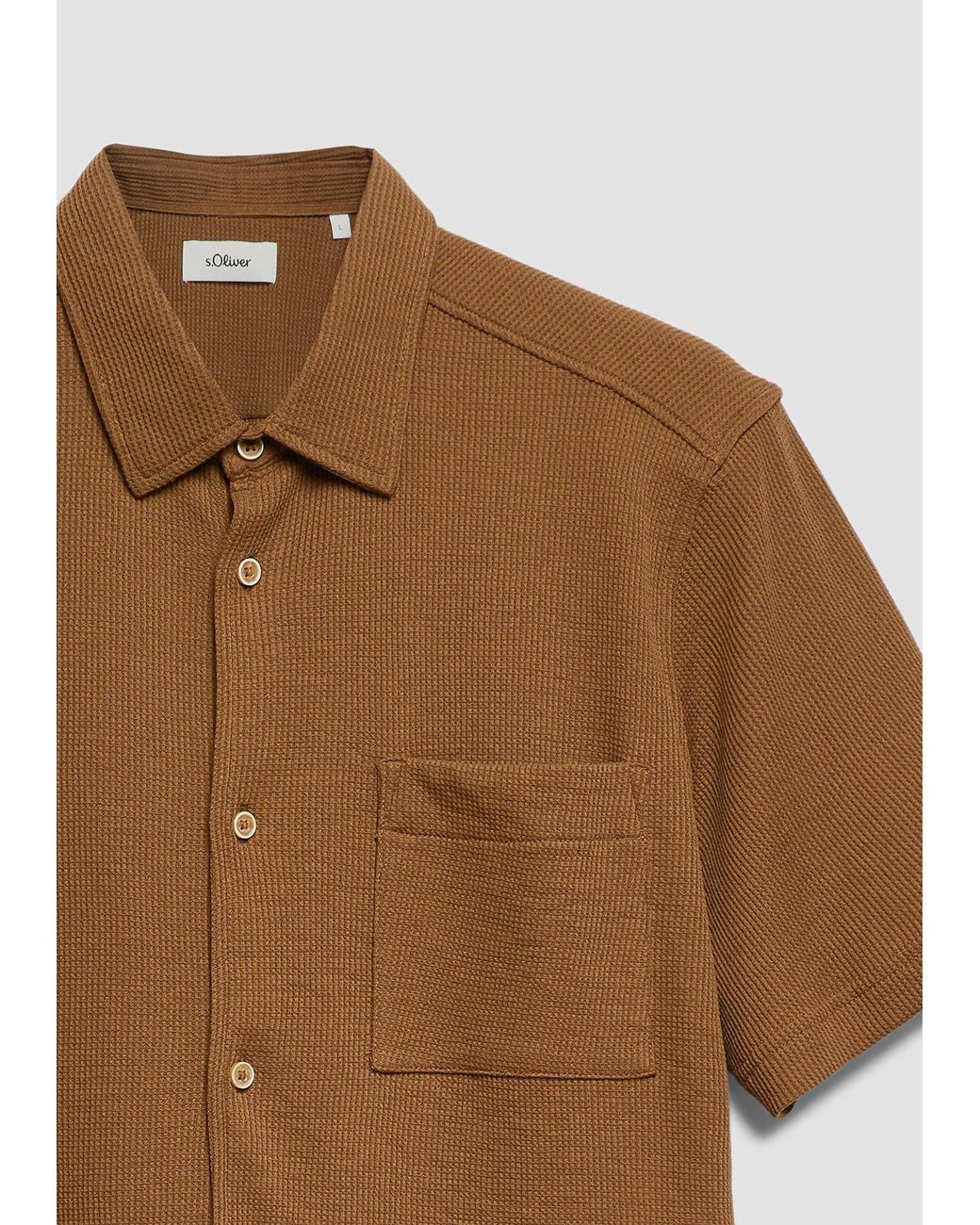 S.oliver Hemd in Brown für Herren