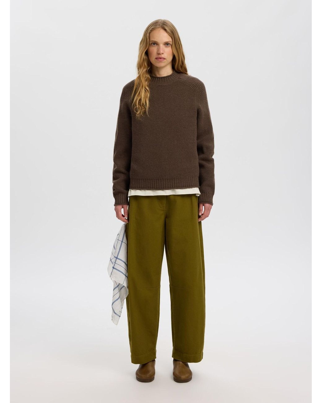 SELECTED Brown Pullover