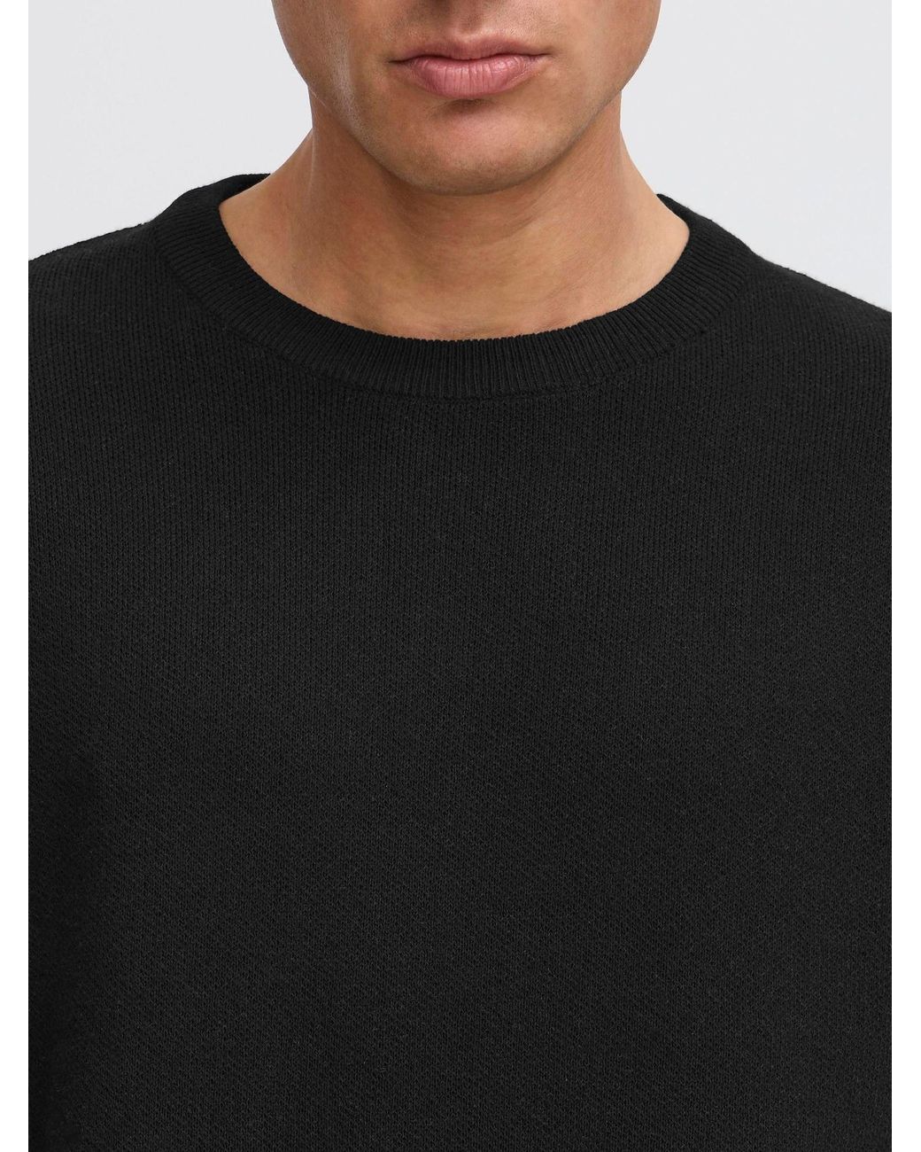 Solid Pullover Sdfinnetado in Black für Herren