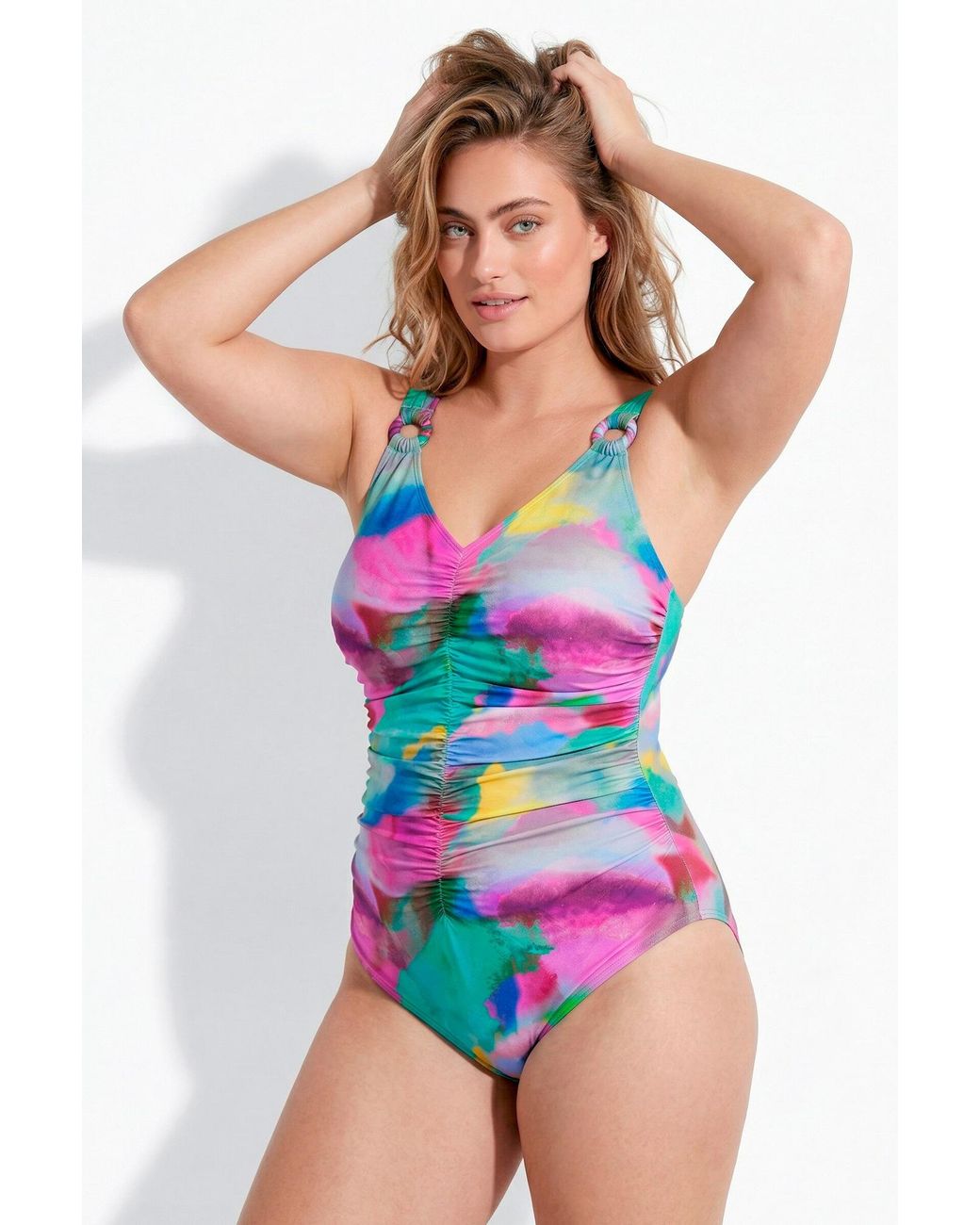 Ulla Popken Multicolor Badeanzug