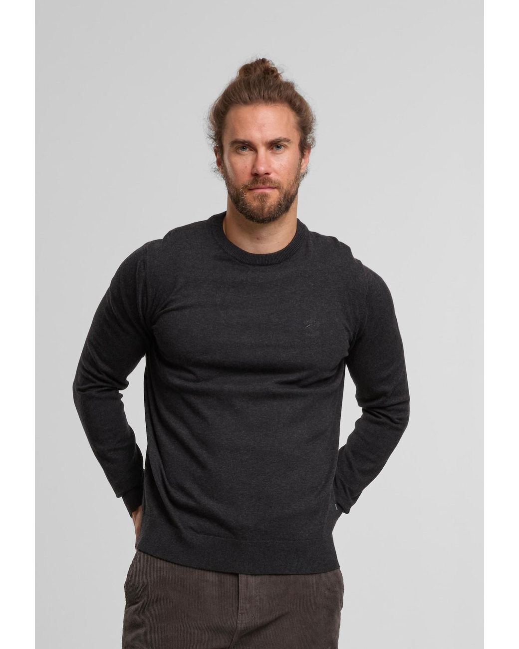 INDICODE Pullover Wildman in Black für Herren