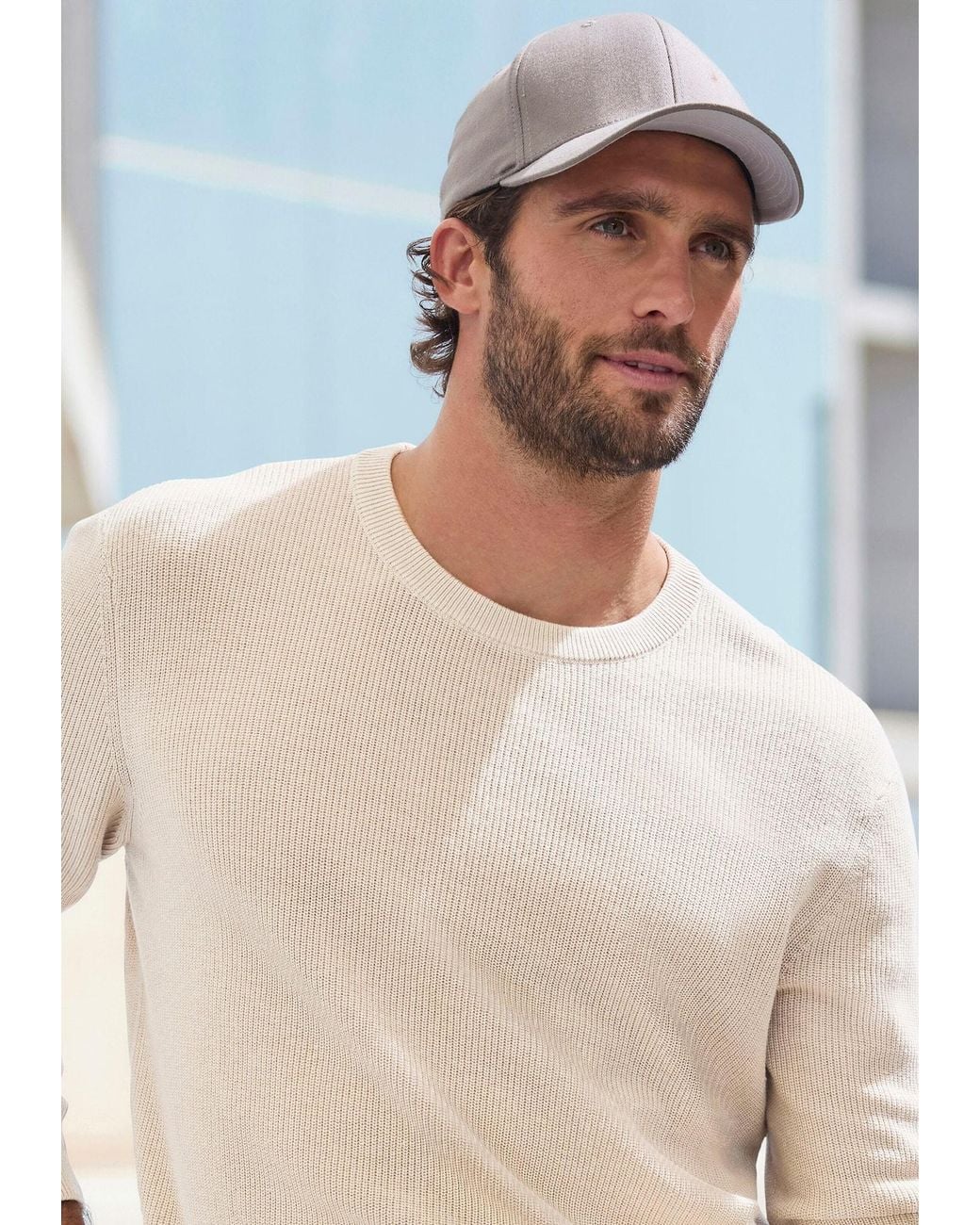 John Devin Pullover in Natural für Herren