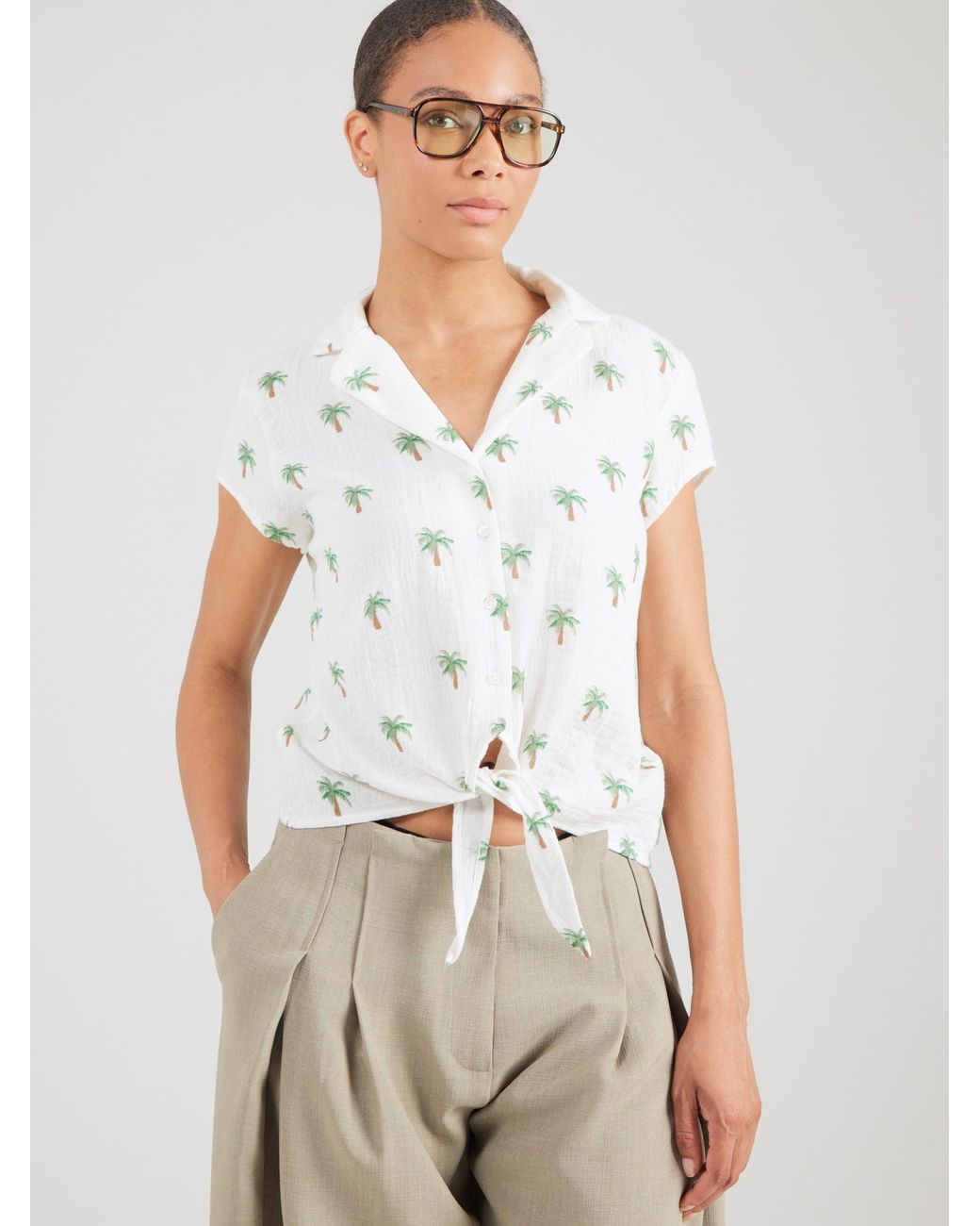 ONLY White Bluse Onlthyra