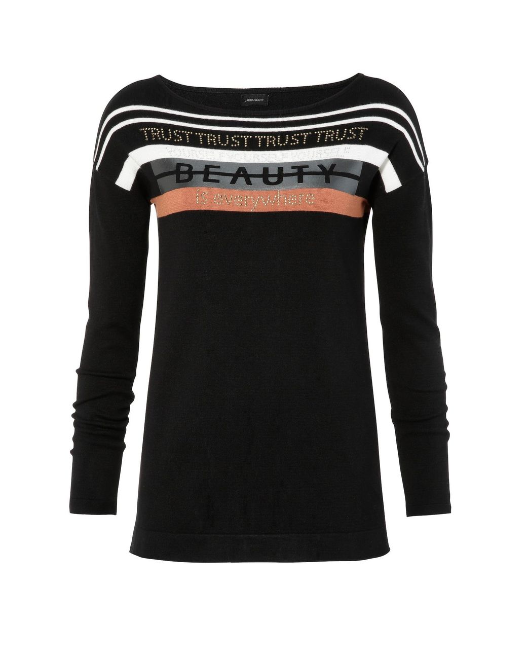 Laura Scott Black Pullover