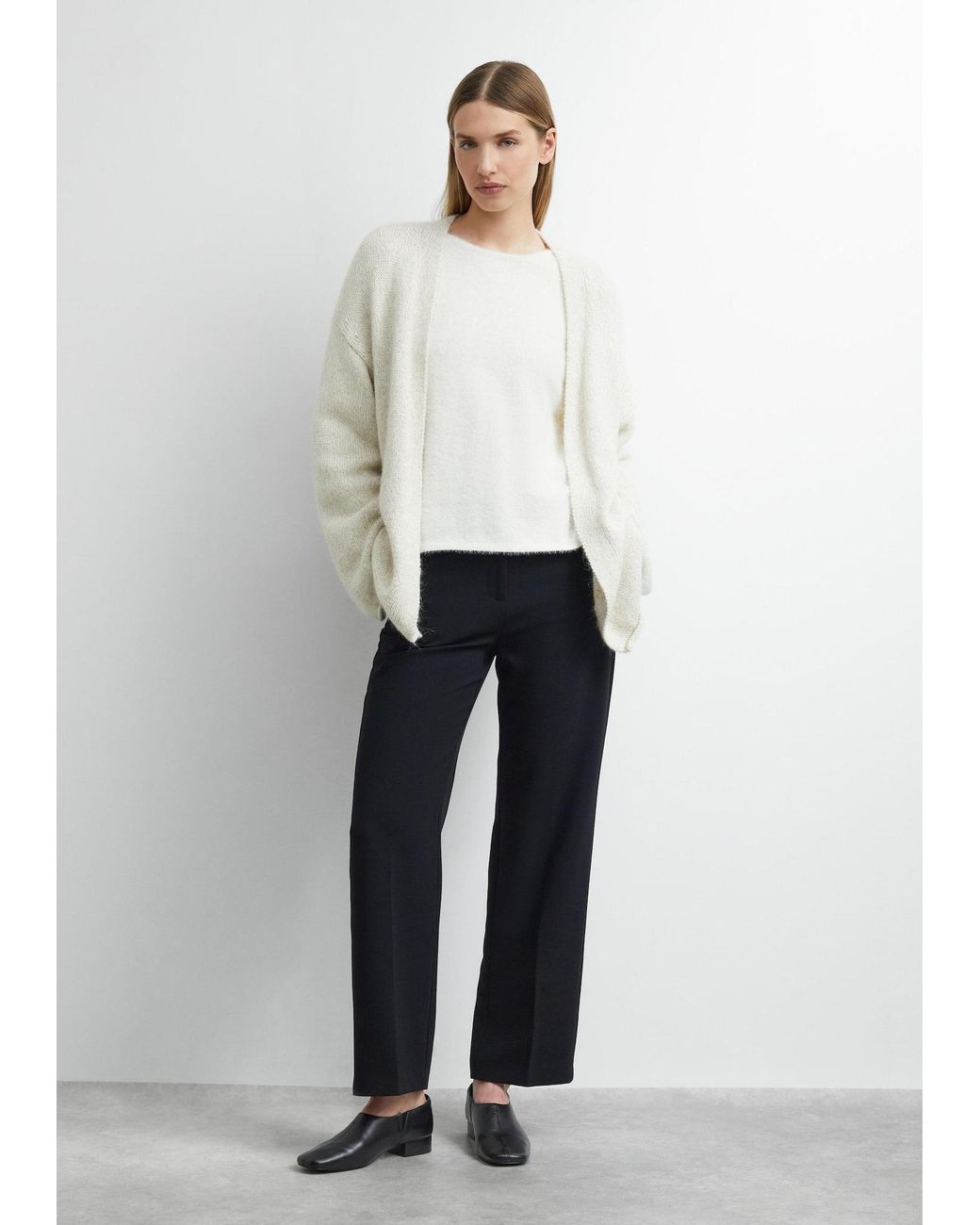 Comma, White Pullover