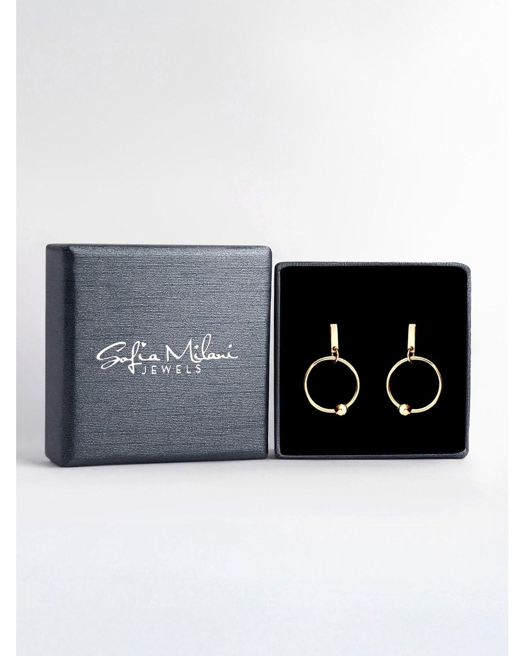 Sofia Milani Metallic Ohrringe Circle