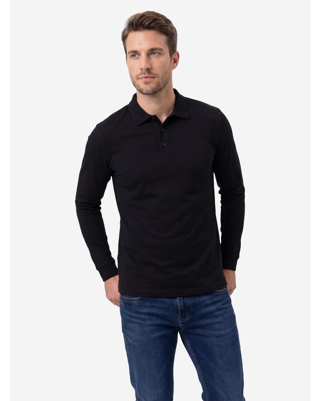 RAGMAN Shirt Basic in Black für Herren