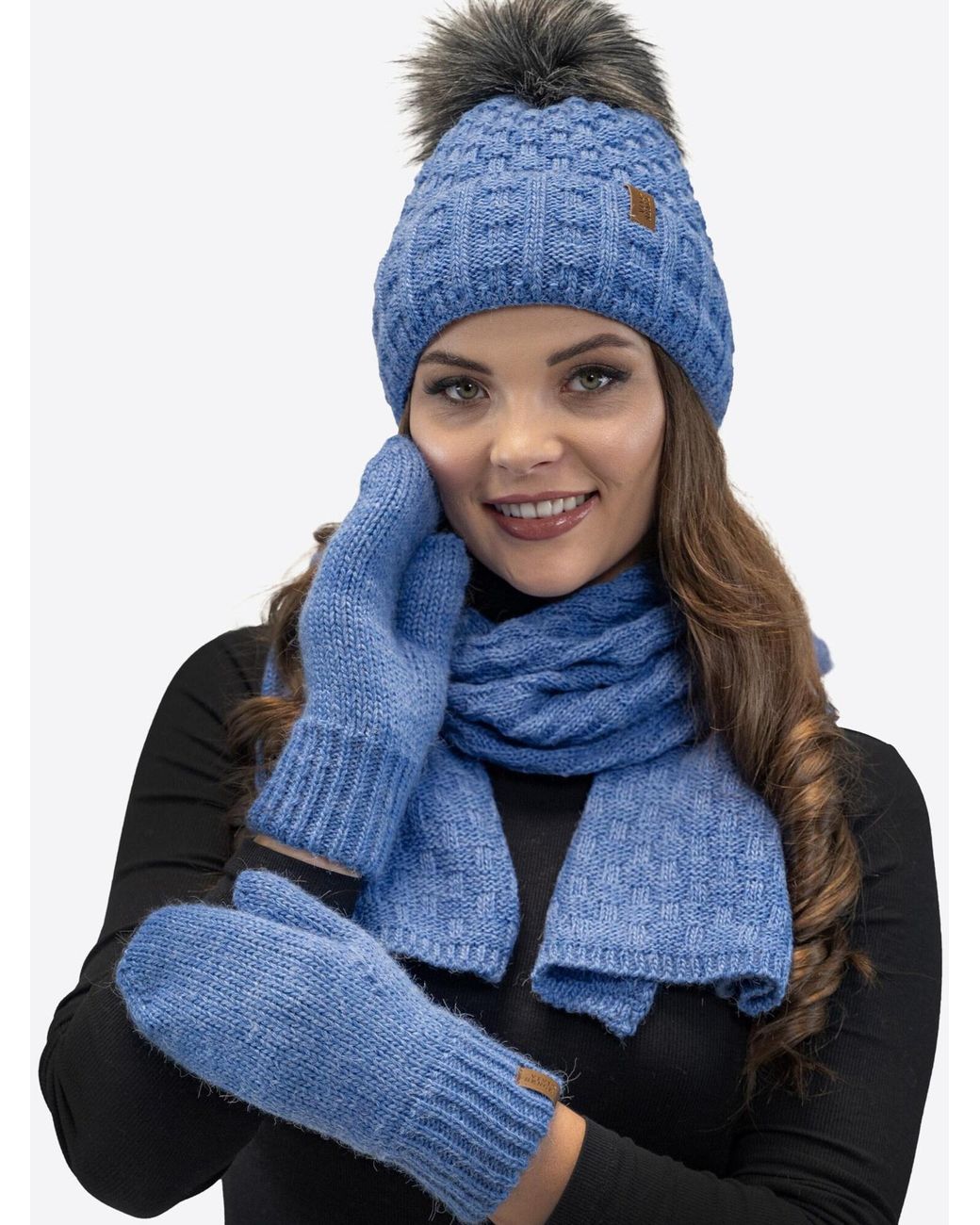 Vivience Blue Mütze 7015 Set