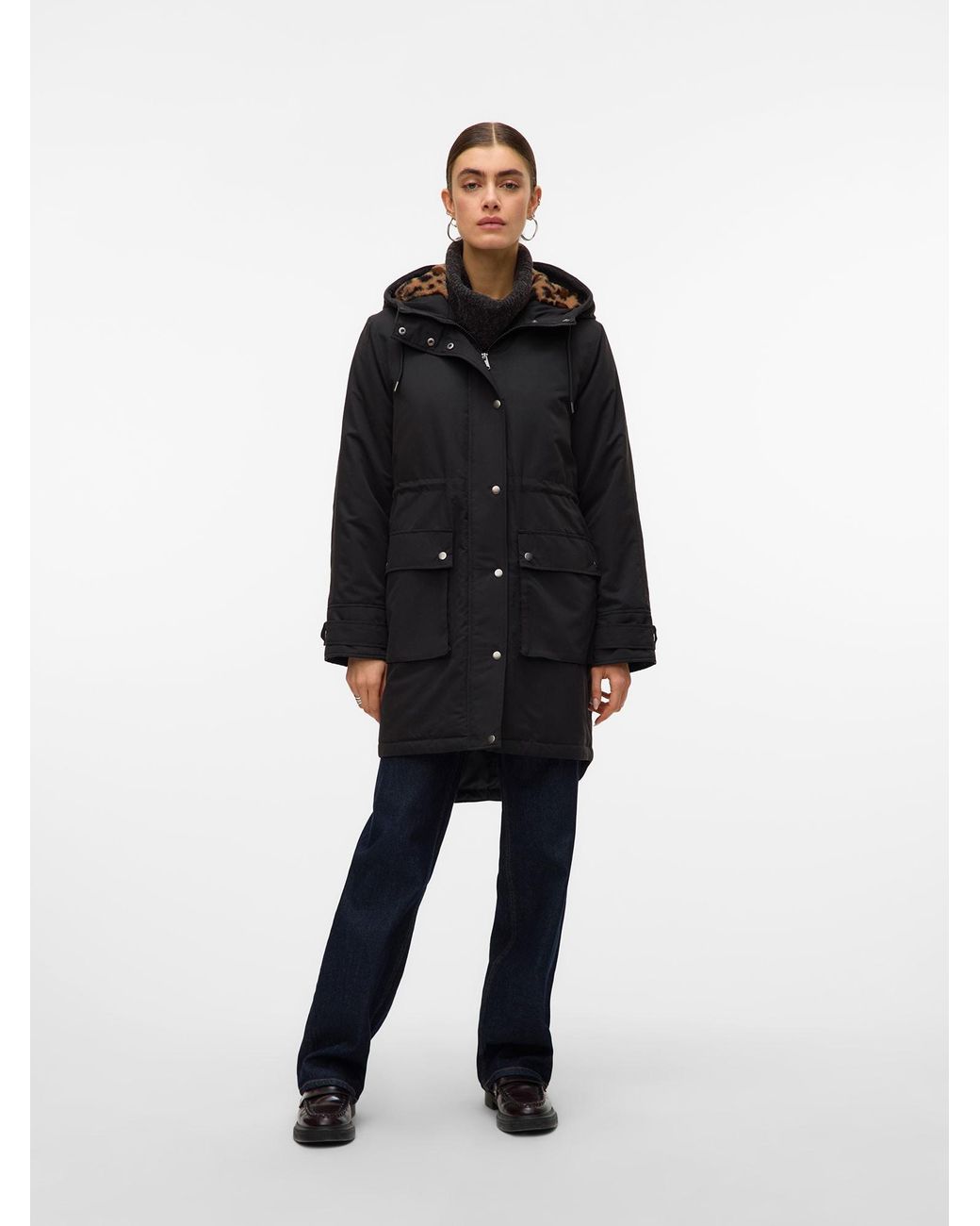 Vero Moda Black Parka Vmsavanne