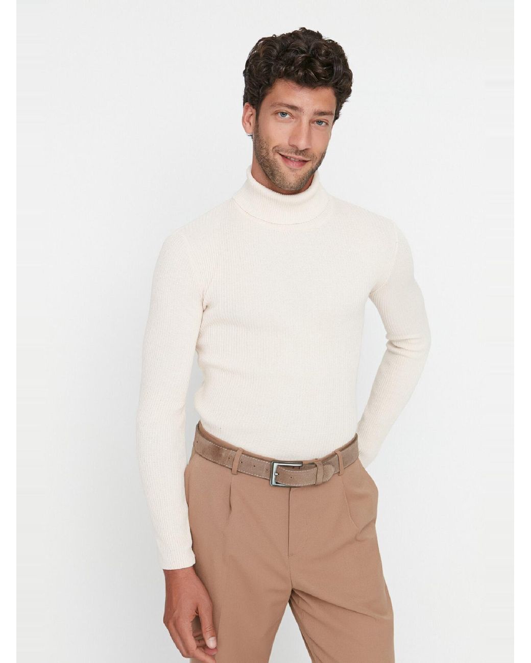 Trendyol Pullover in White für Herren