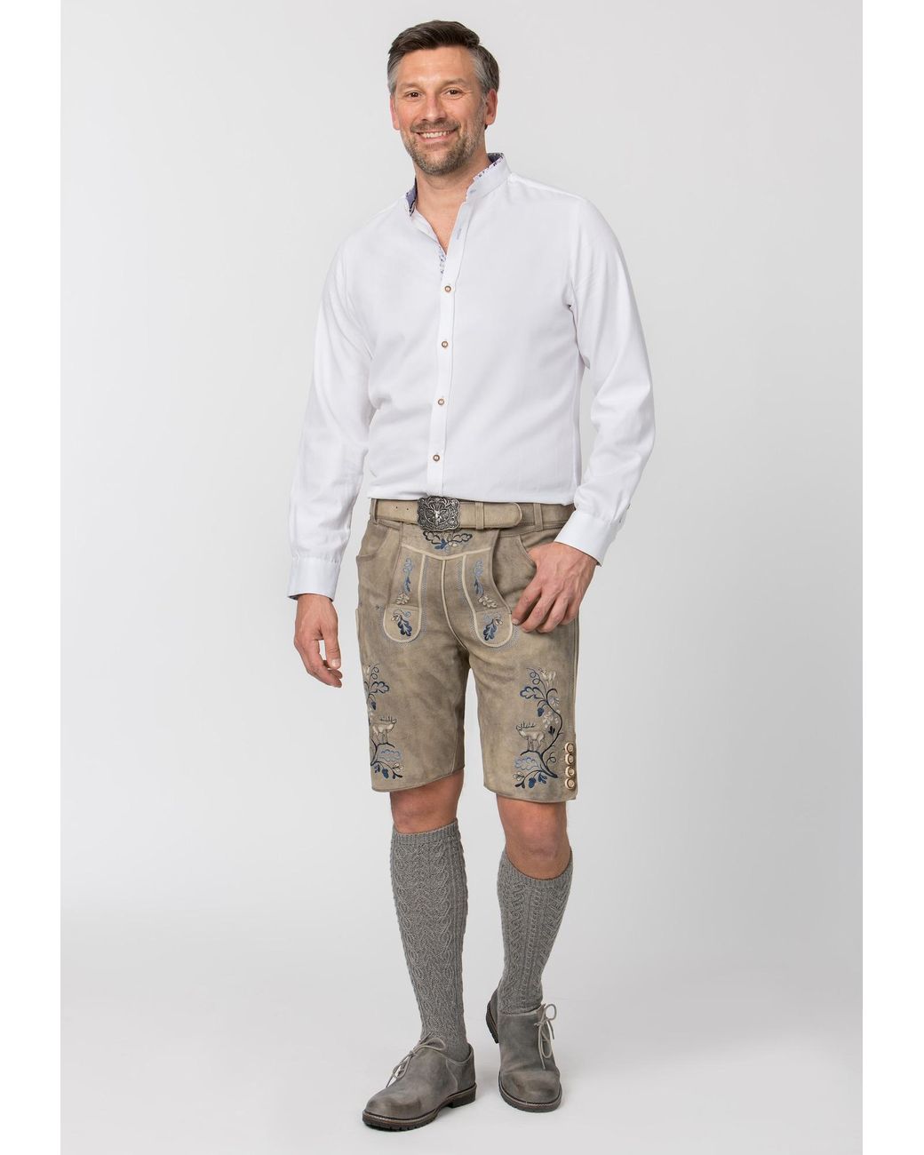 Stockerpoint Trachtenhemd Alex in White für Herren