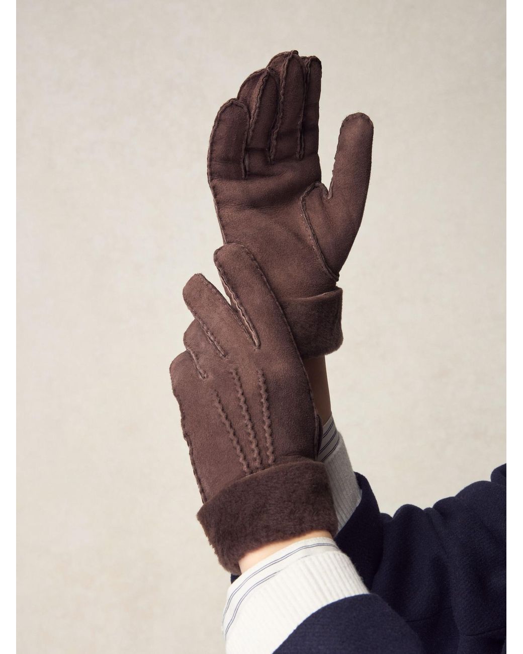 Next Brown Fingerhandschuhe