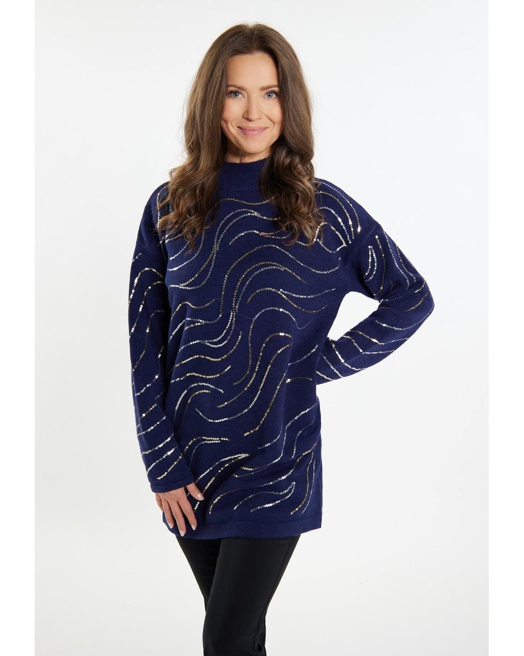 usha BLACK LABEL Blue Pullover