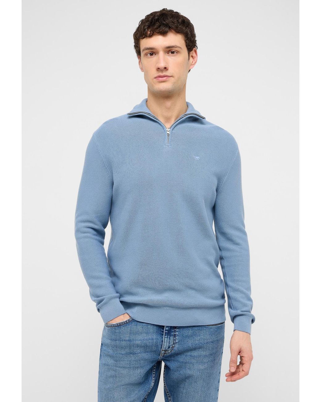 Mustang Pullover Everett in Blue für Herren