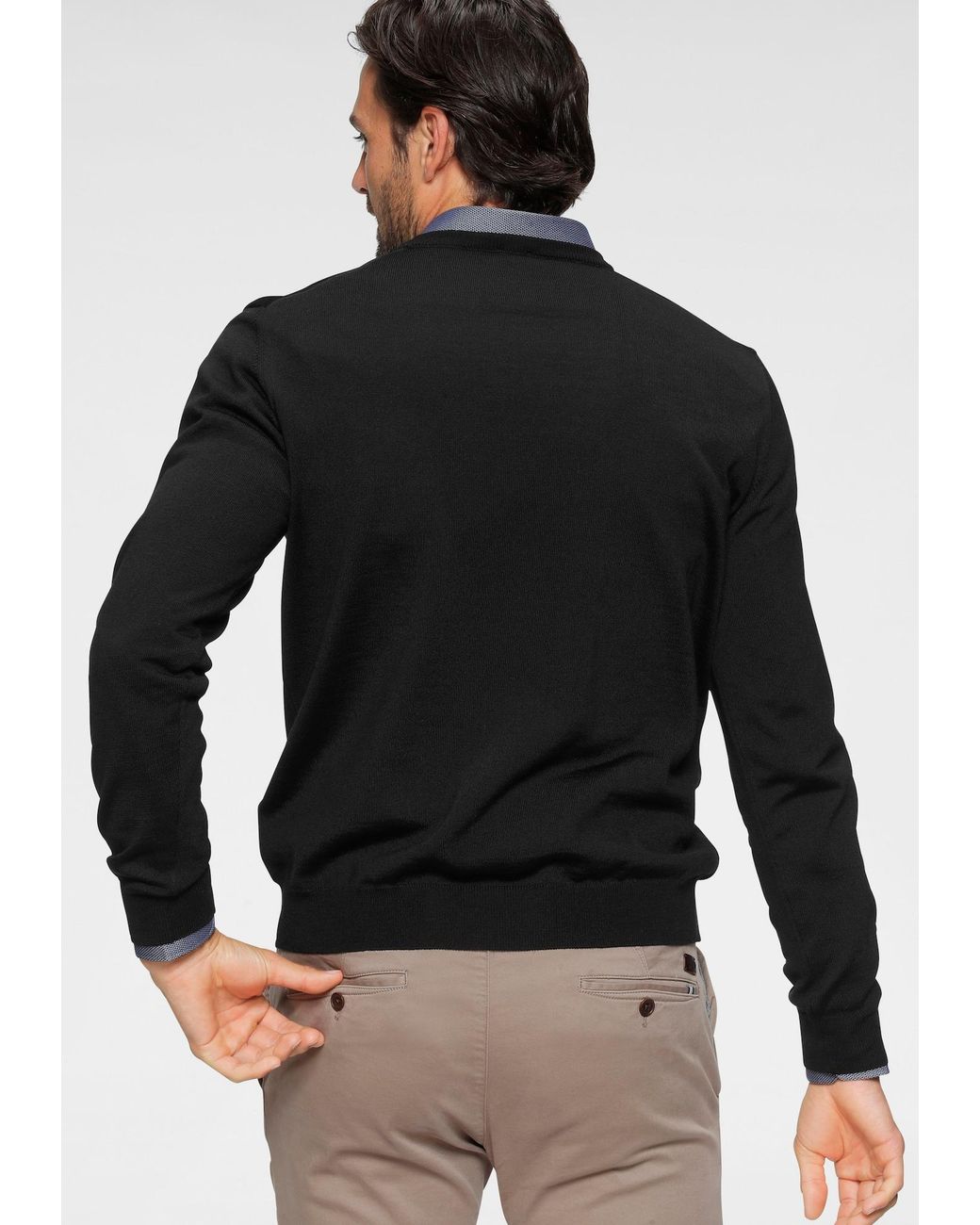 Olymp Pullover in Black für Herren