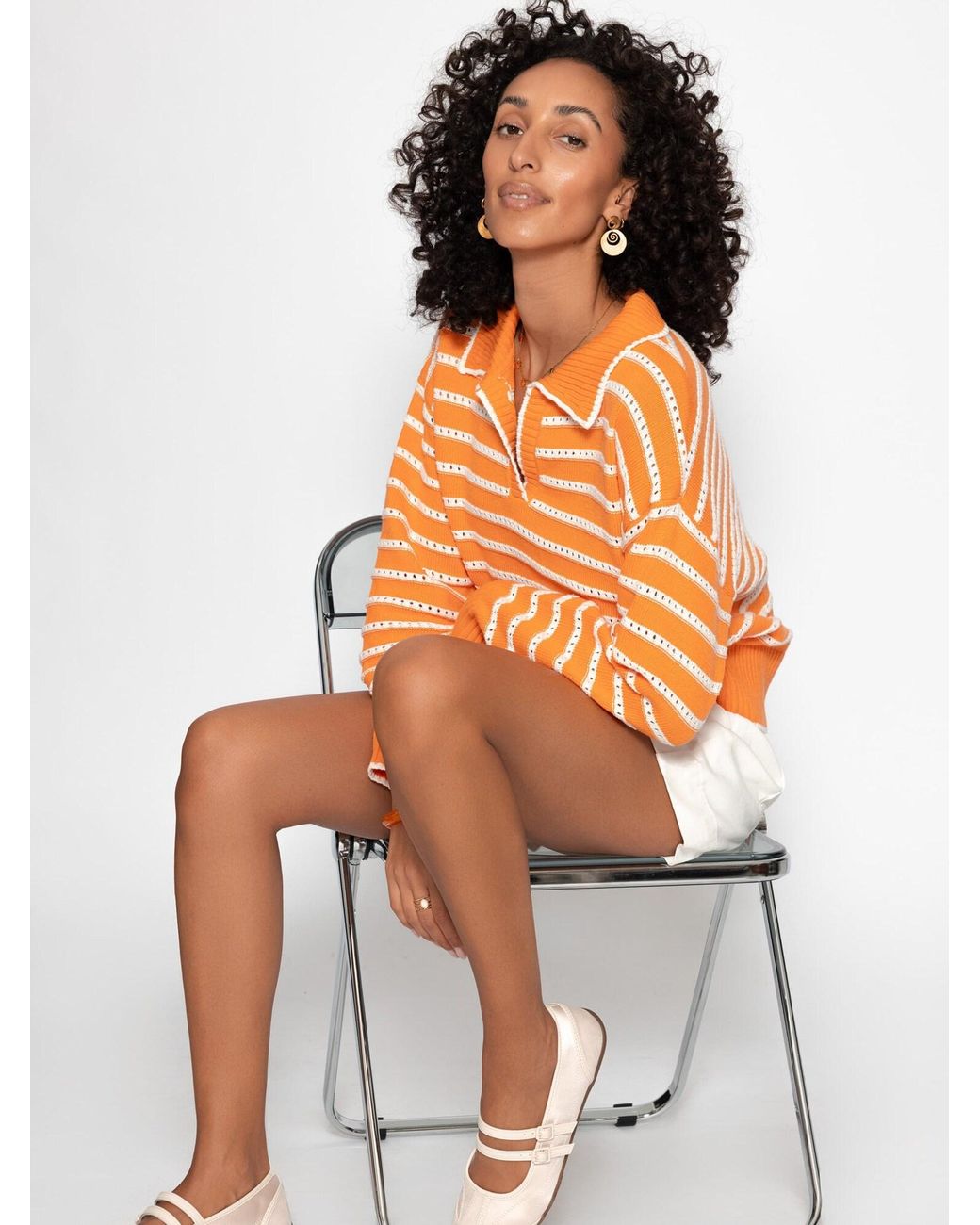 SassyClassy Orange Pullover