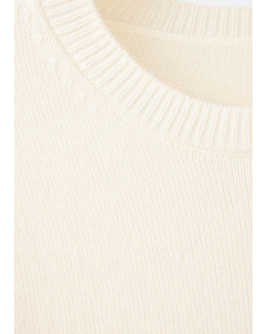 Mango White Pullover Naranji