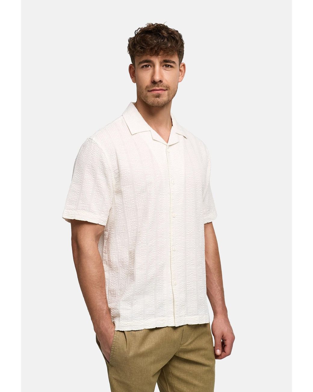 INDICODE Hemd Inwallz in White für Herren