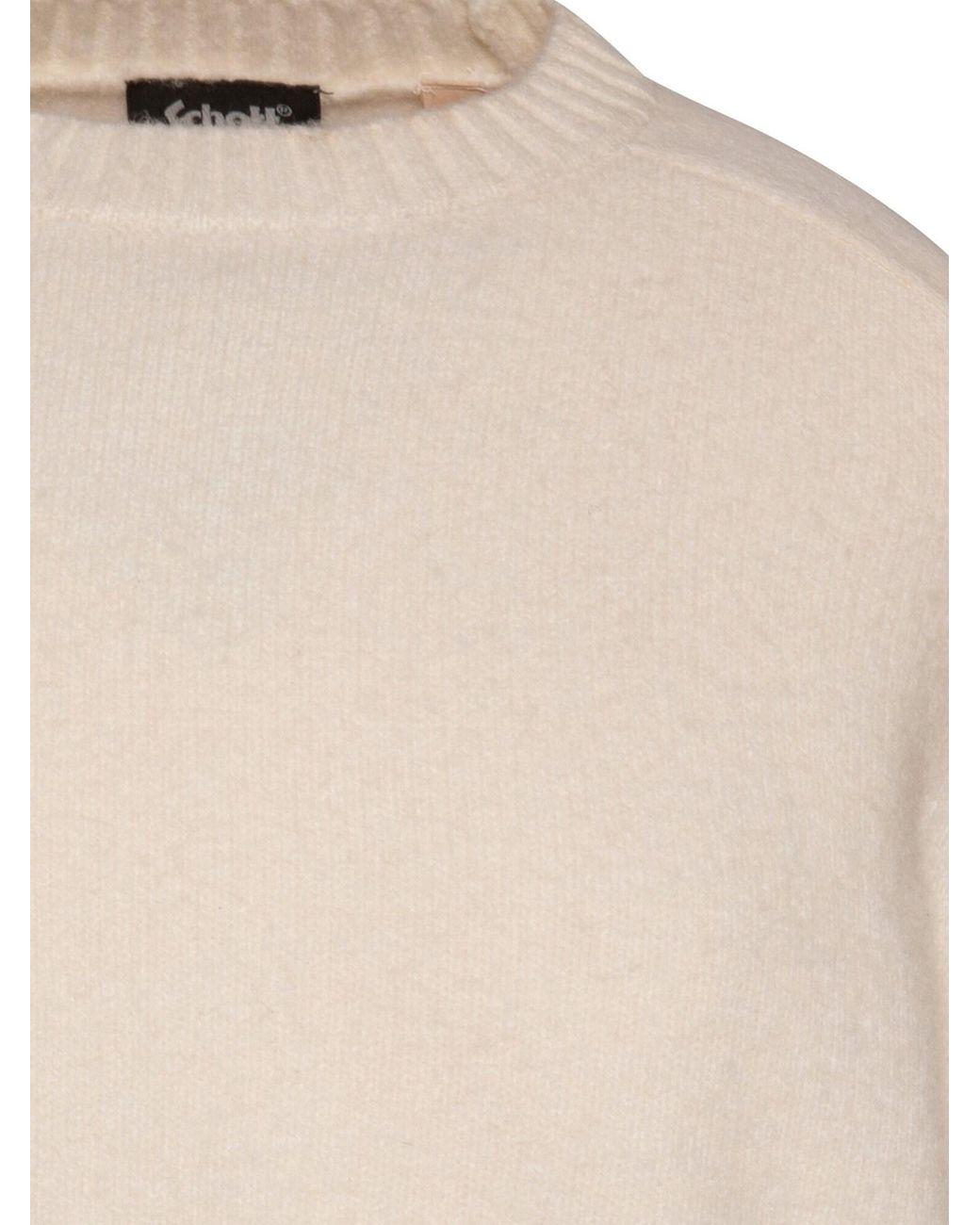 Schott Nyc White Pullover