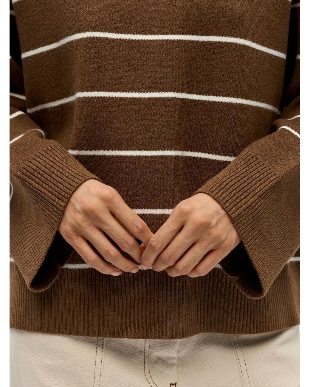 Object Brown Pullover Objitone
