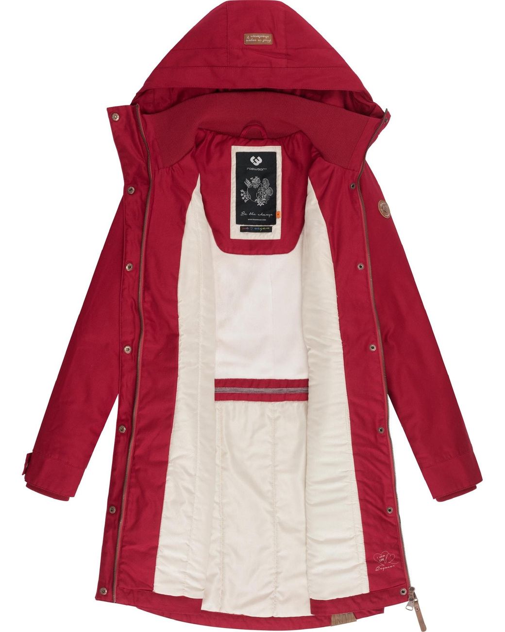 Ragwear Red Wintermantel Jannisa