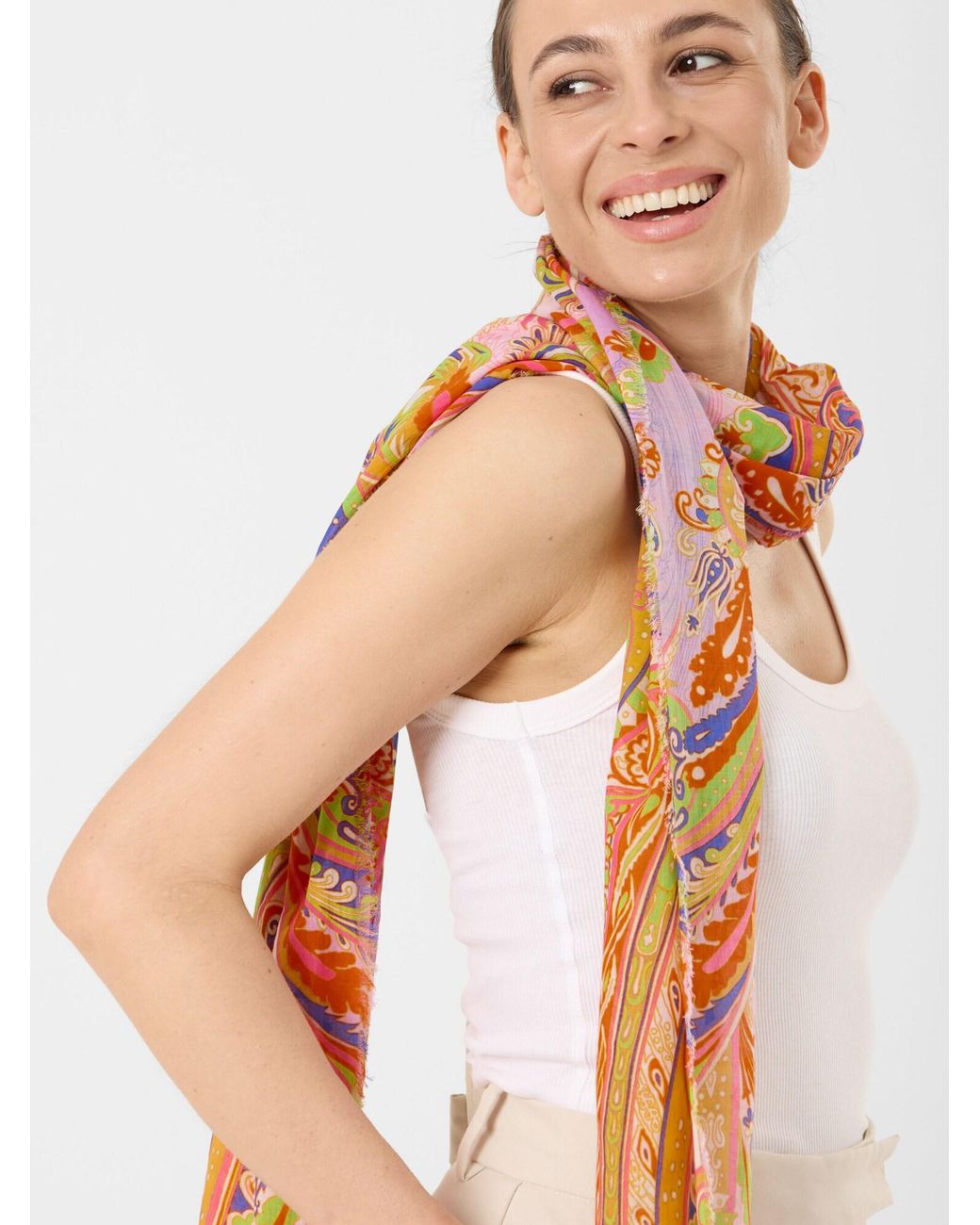 Codello Pink Schal Mit Paisley-Muster