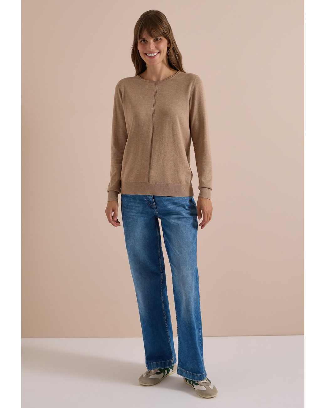 Cecil Brown Basic Pullover Mit Rundhals