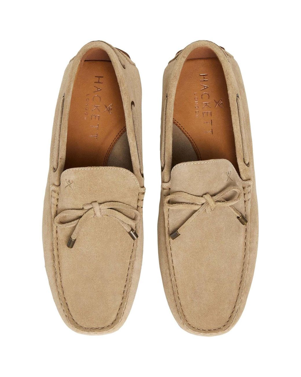 Hackett Mokassins Driver Laces in Natural für Herren