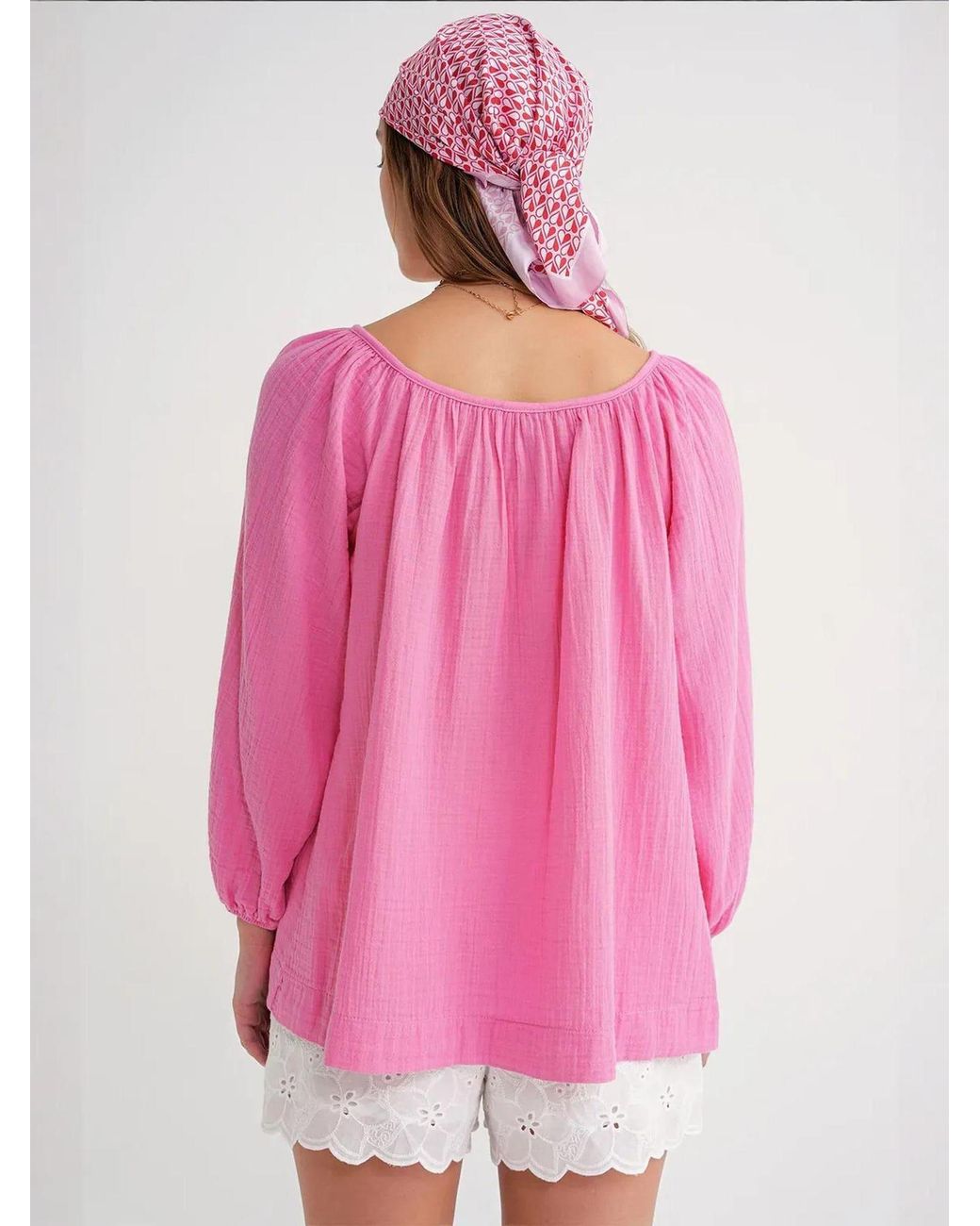 MixRay Pink Bluse