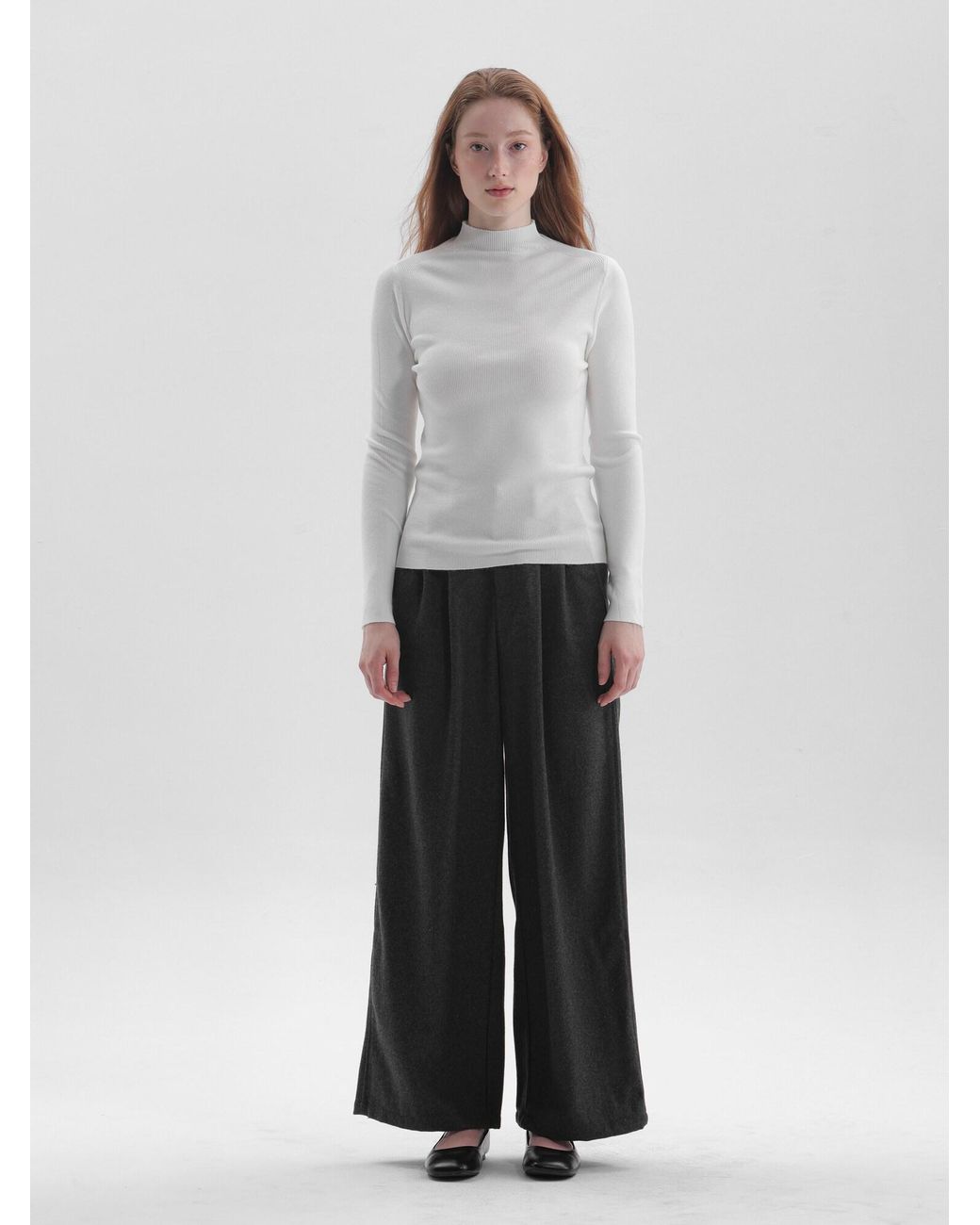 TorWeit White Pullover Winter Layer Top