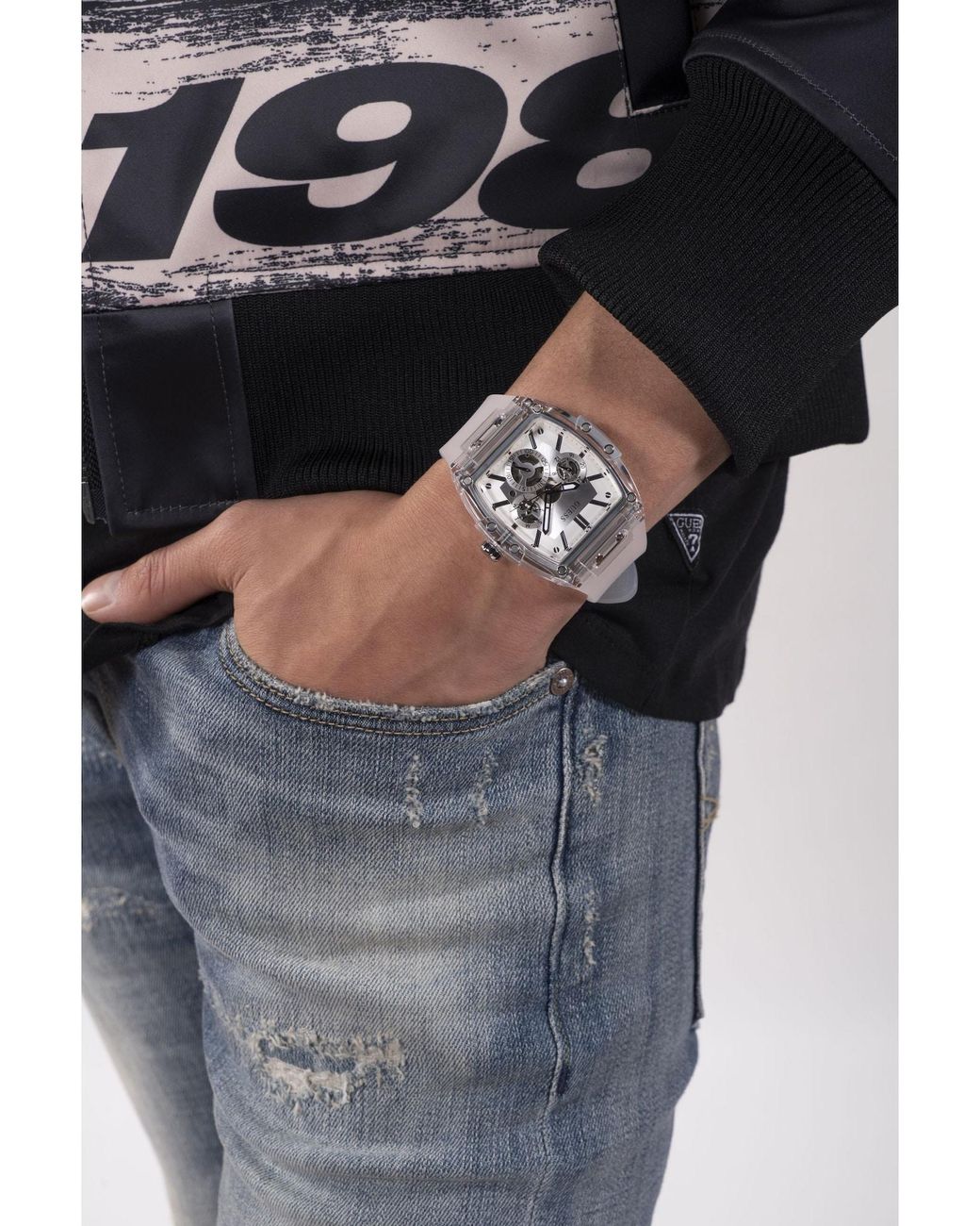 Guess Uhr Phoenix in Gray für Herren