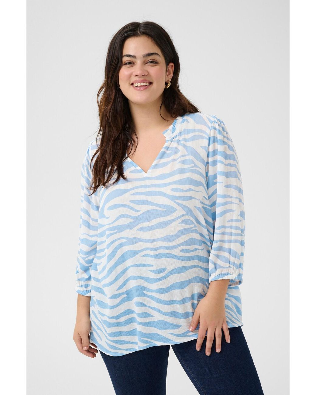 Kaffe Blue Bluse Edina