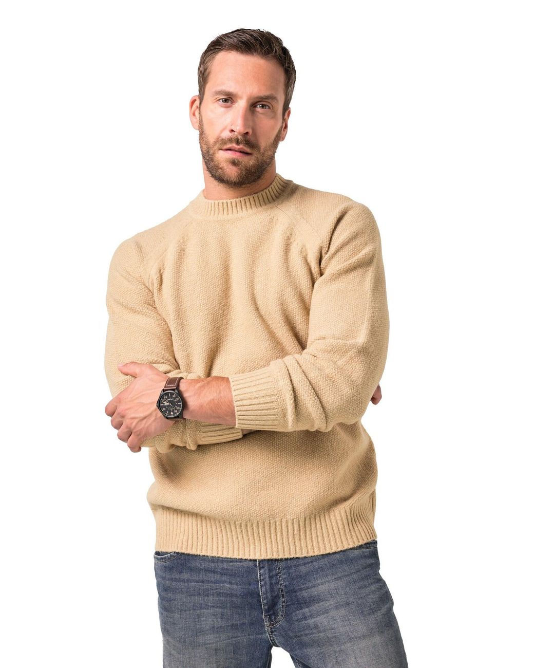 JP1880 Pullover in Natural für Herren