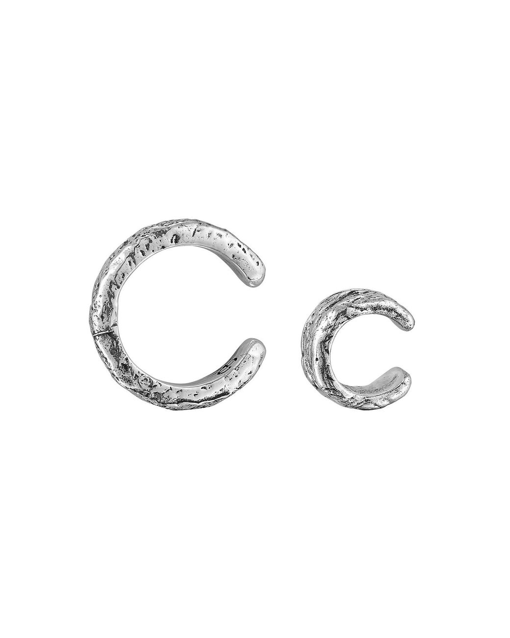 Haze & Glory Ear Cuff Set in White für Herren