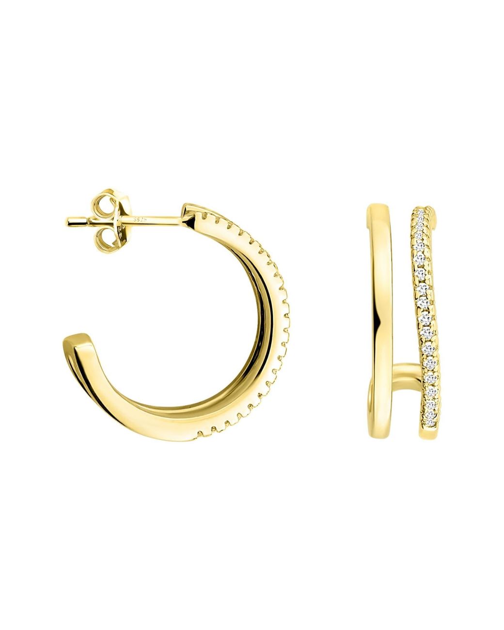 Sofia Milani Metallic Ohrringe Doubled