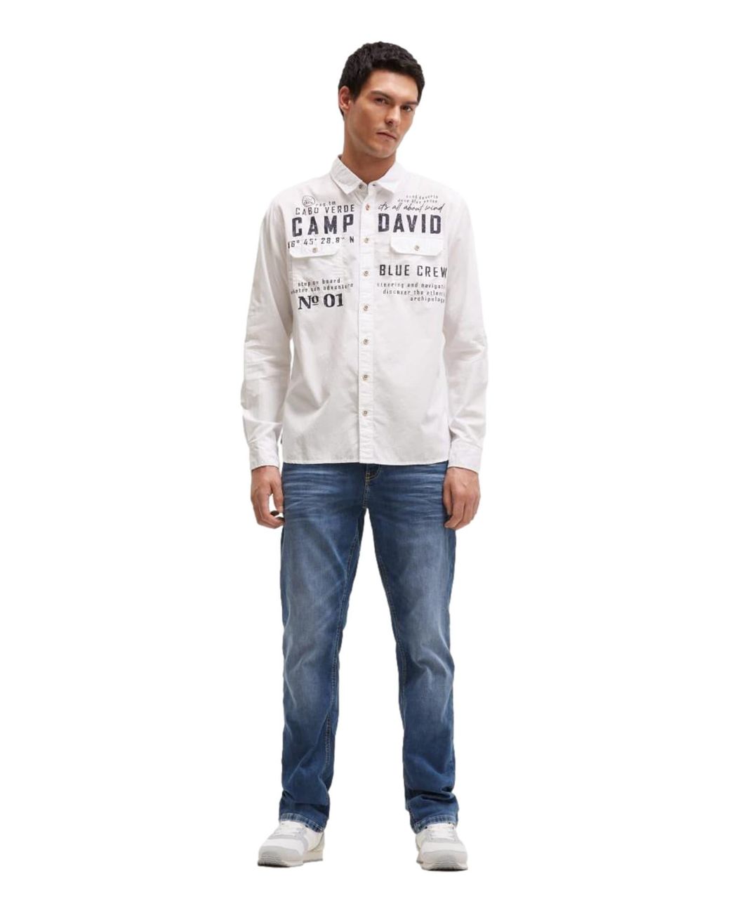 Camp David Hemd in White für Herren