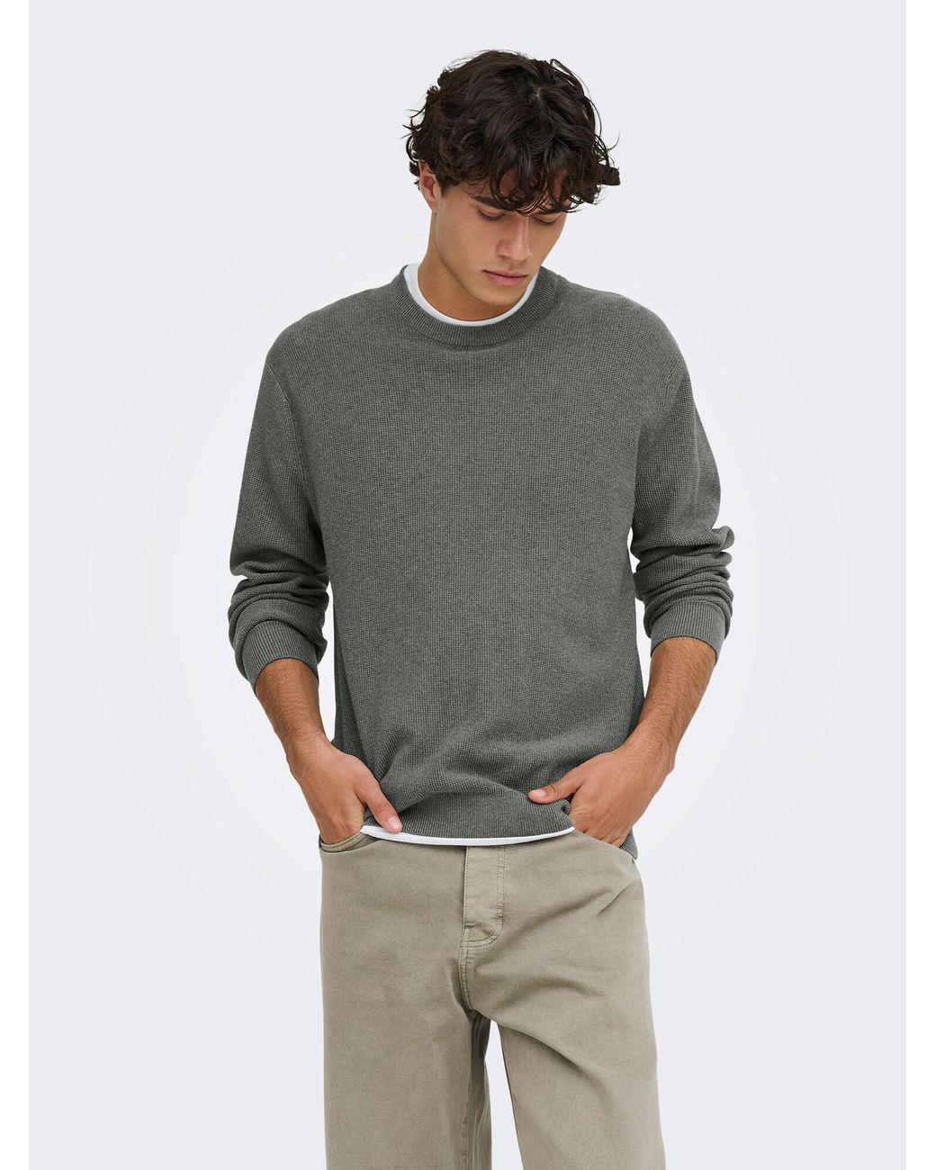 Only & Sons Pullover in Gray für Herren