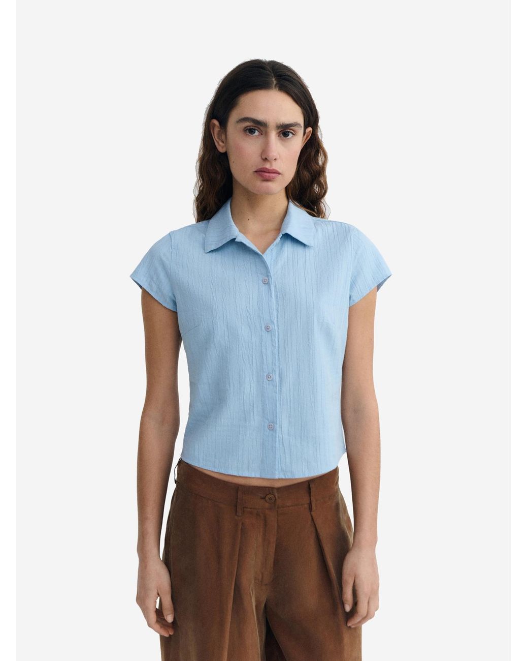 Thinking Mu Blue Bluse Kitty